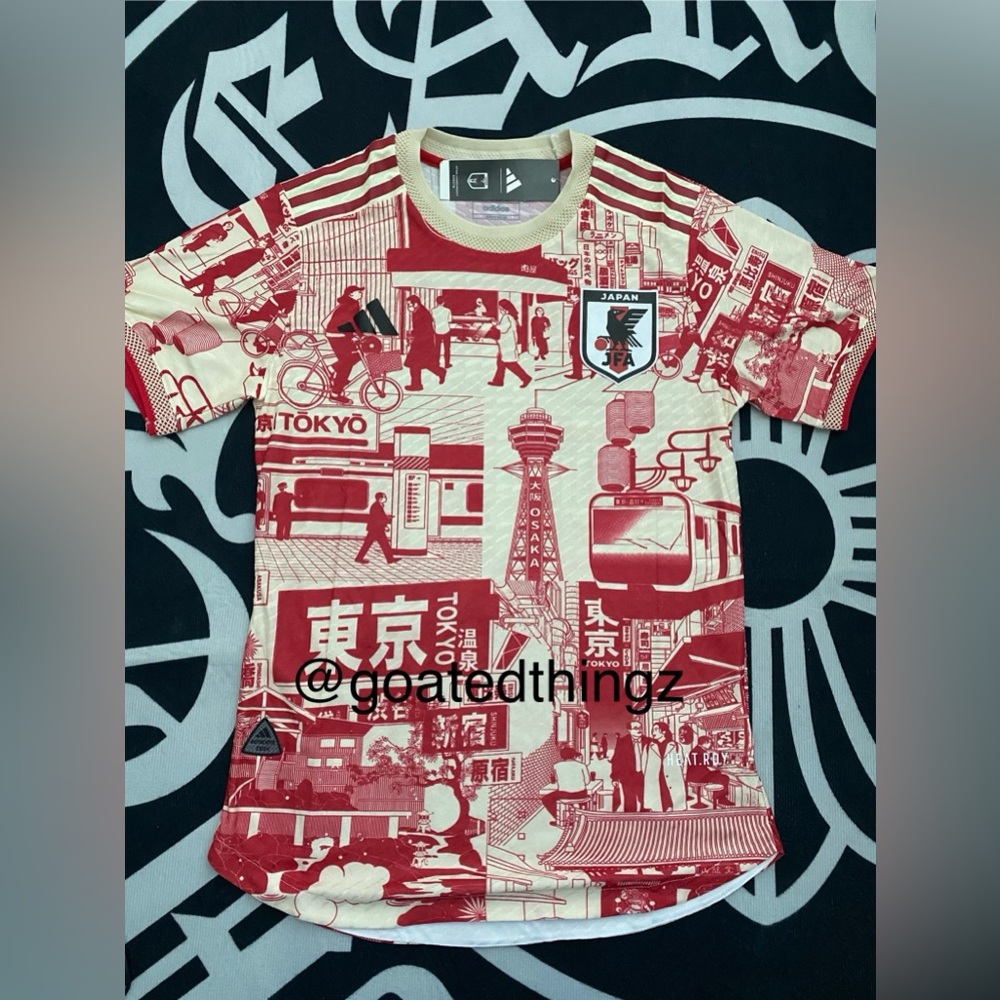 Adidas Special Edition Tokyo Japan Red National Team Japanese Soccer Jersey Kit